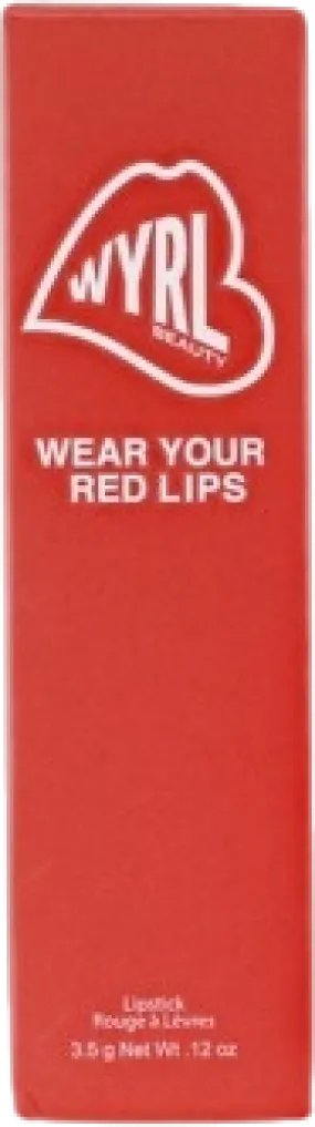 WEAR YOUR LIPS RED Lipstick Sparkle 3.5G