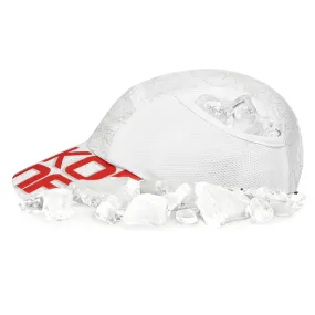 White and Red Kona Performance Ice Hat