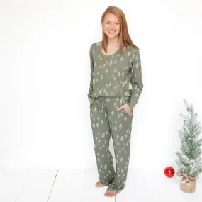 WOMEN'S PAJAMA SET- Trees